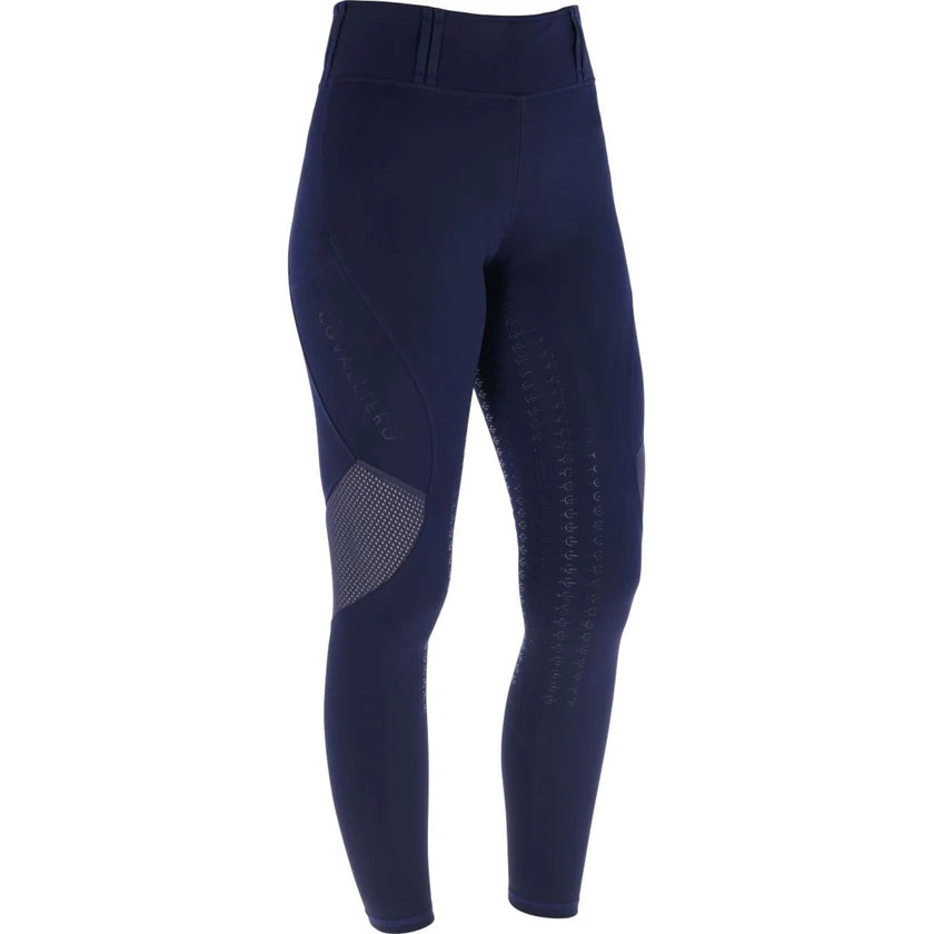 Legginsy jeździeckie z siateczką S/S 2026, dziecięce, dark navy, Covalliero